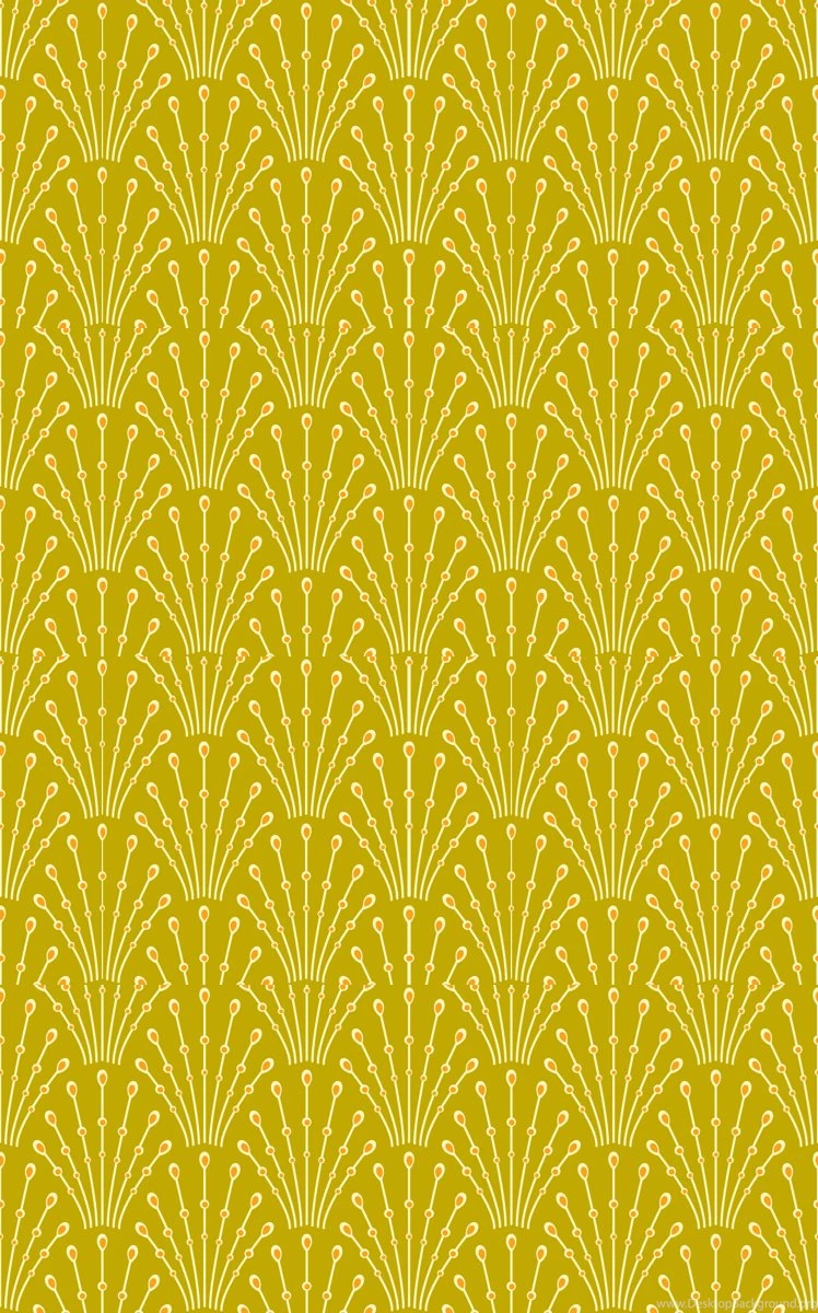 Art Deco Beads   Mustard Wallpapers   Coggon_(roz_robinson ...