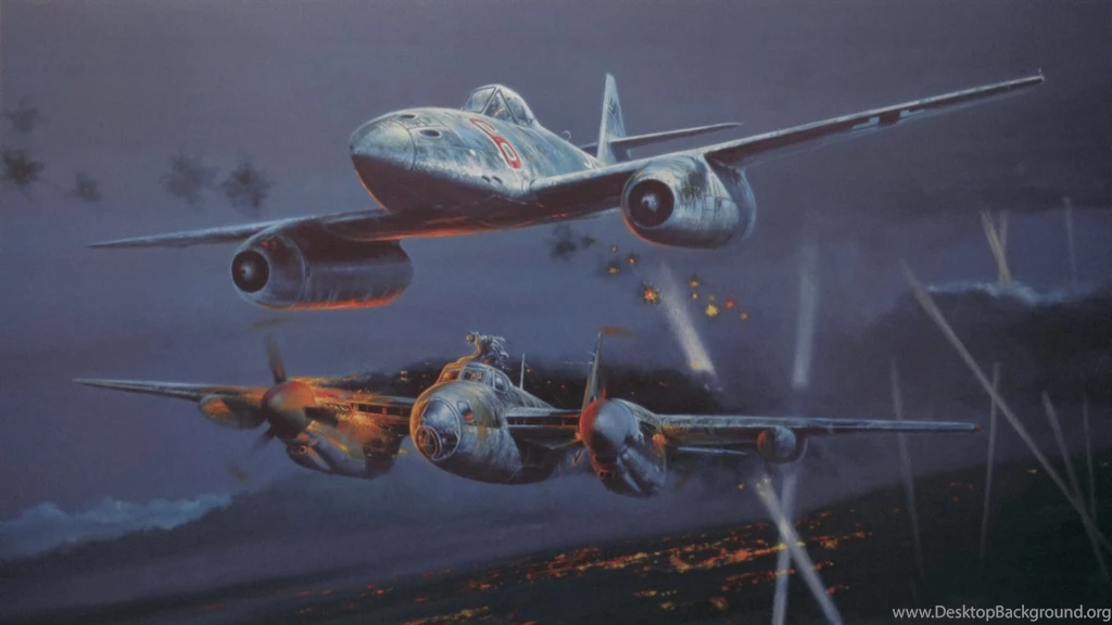 Download Wallpapers 1920x1080 Messerschmitt Me 262, De Havilland ...