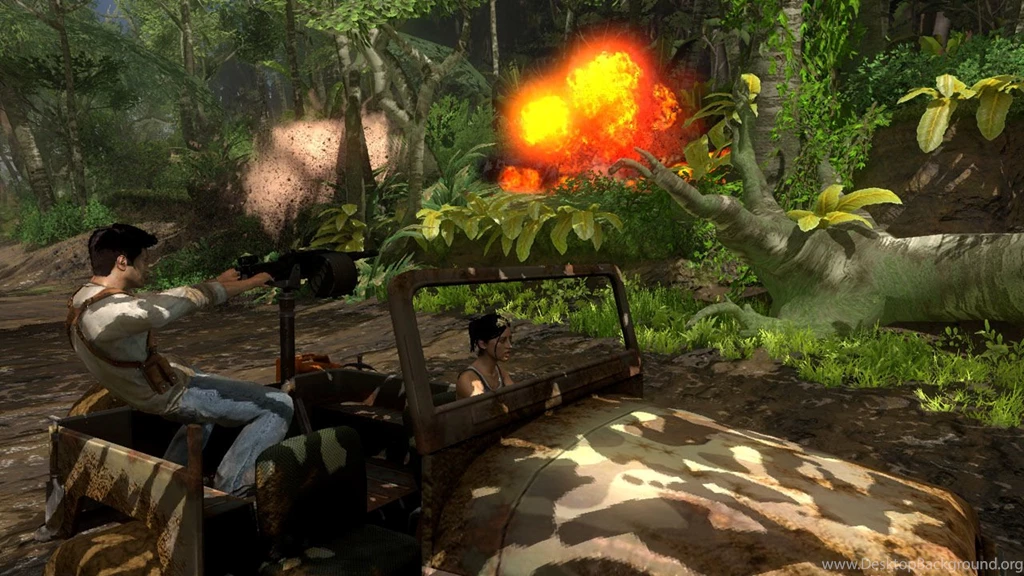 Uncharted 2 Fire Over There! Wallpapers