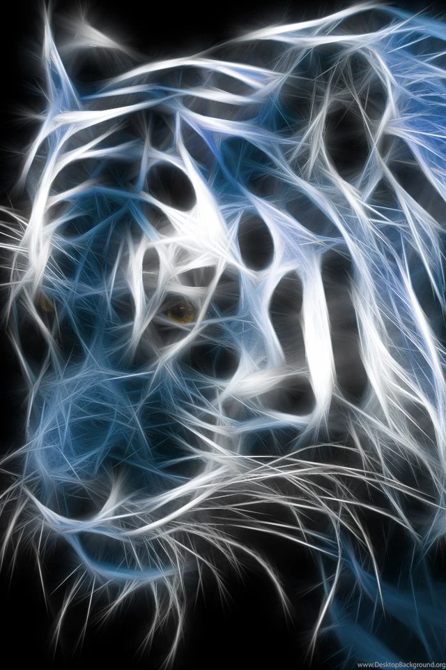 3D Tiger Wallpapers For iPhone 4