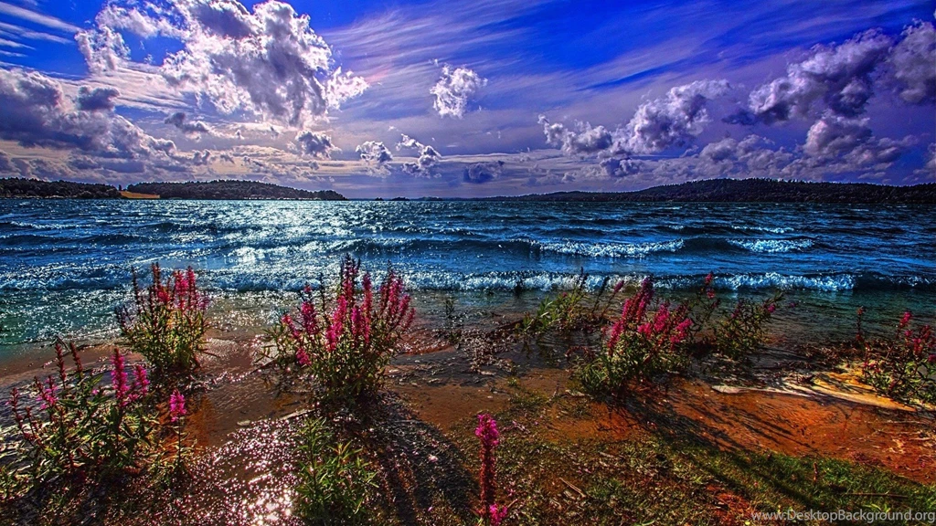 Scenery: Special Blue Landscape Sea Sky Backgrounds Desktop ...