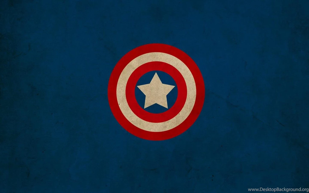Minimalistic Captain America Shield Marvel Comics Logos Franck ...