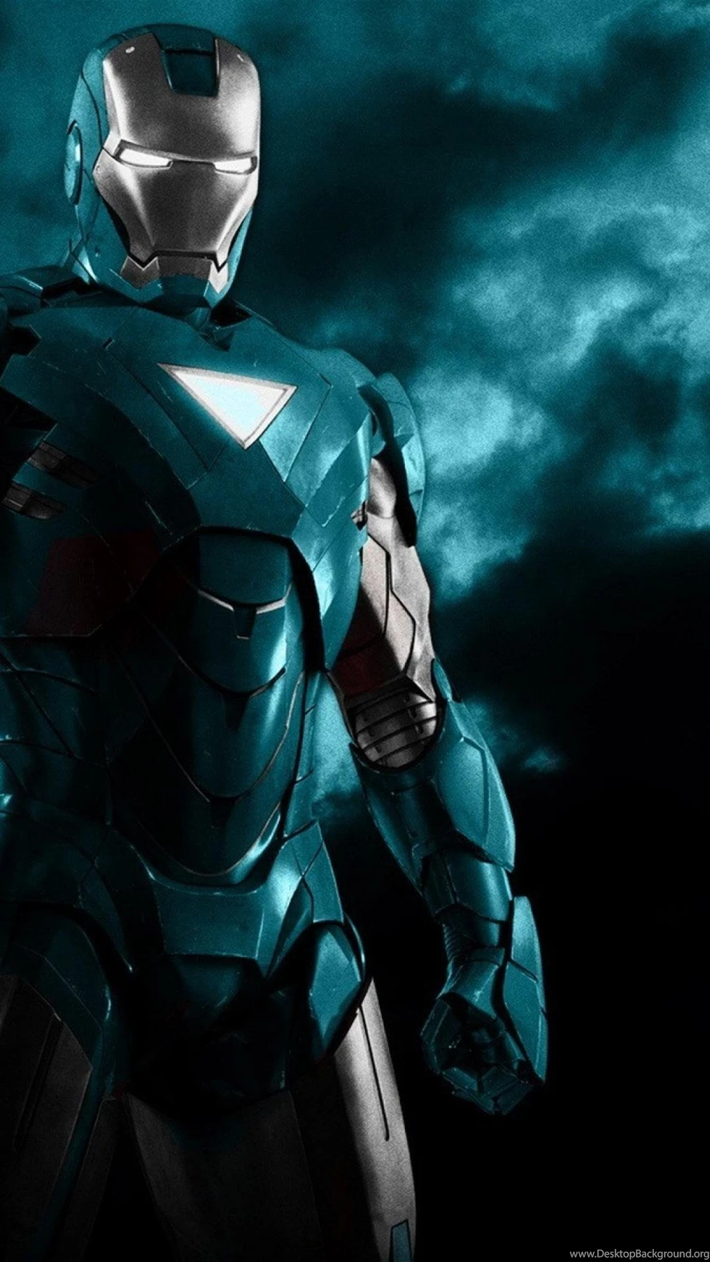 Blue Iron Man Robots Superheroes Armor Black Backgrounds Wallpapers ...