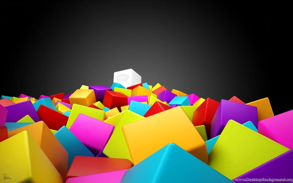 Download 1280x800 Cool 3D Colorful Cubes Wallpapers