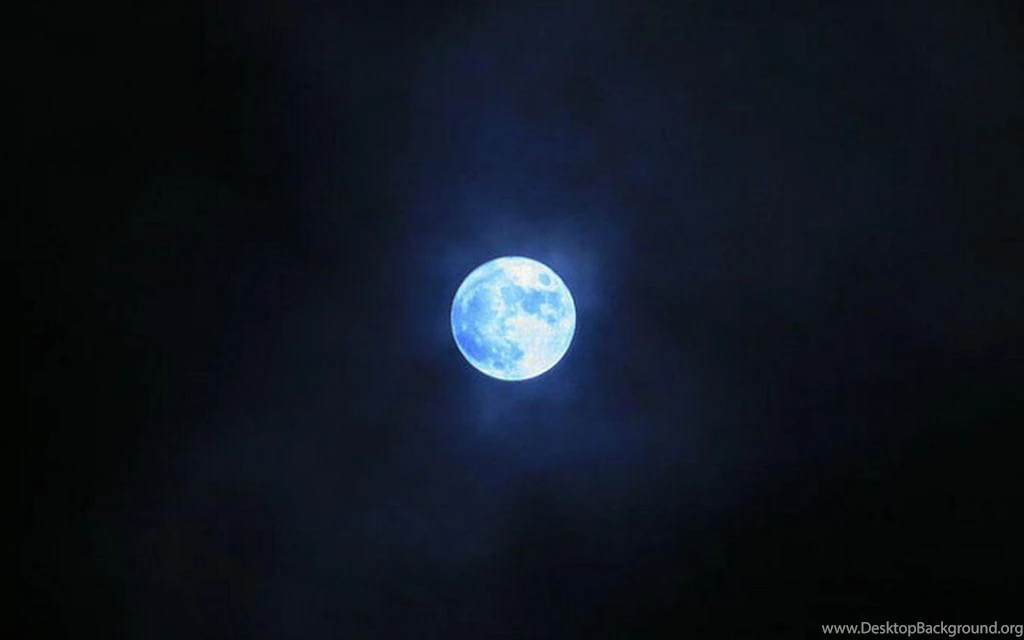 Blue Moon Wallpaper Desktop Background