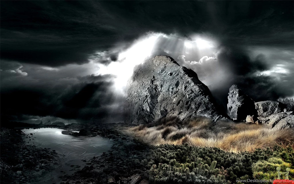 Superb 3D Stone Mountains View Wallpapers