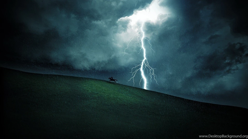 Riding On The Hill In A Thunderstorm Wallpapers » WallDevil Best ...