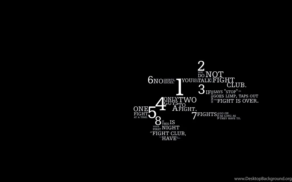 Rules Fight Club Inspirational