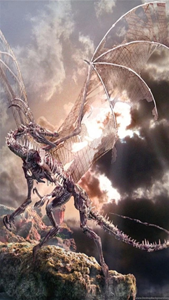 Zombie Dragon iPhone Wallpapers, iPhone 5(s)/4(s)/3G Wallpapers
