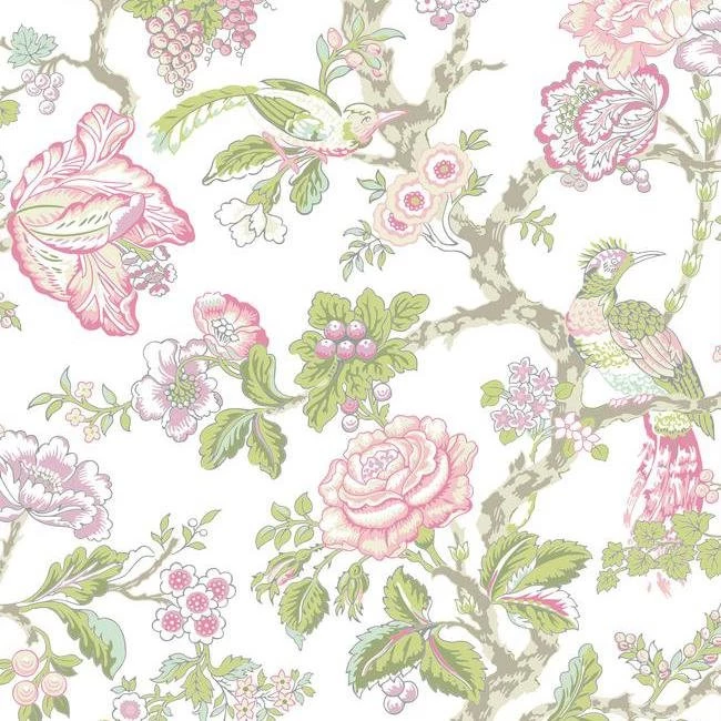 WA7739 Waverly Classics Casa Blanca Rose Wallpapers By York