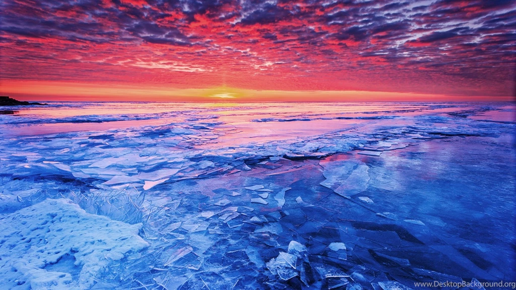 Freezing Weather Sunset Wallpapers