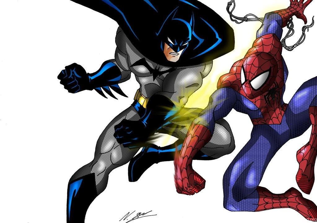 Batman VS SpiderMan! Art By Taresh – Link Httptaresh.deviantart ...