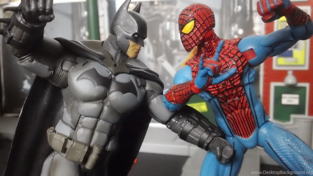 Batman Vs Spider Man Stop Motion Fight YouTube
