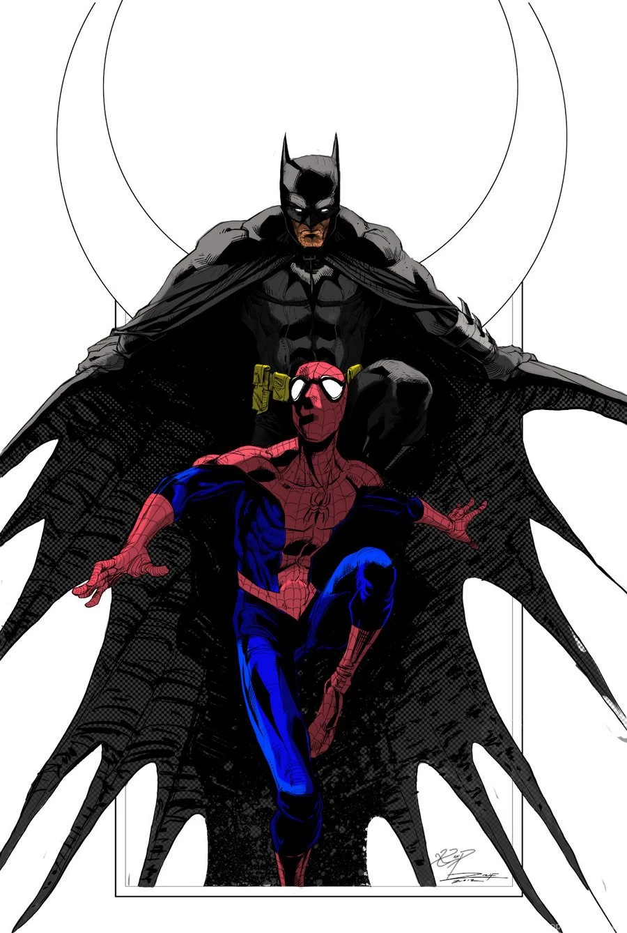 Batman And Spiderman Paint By ChewyDraws On DeviantArt