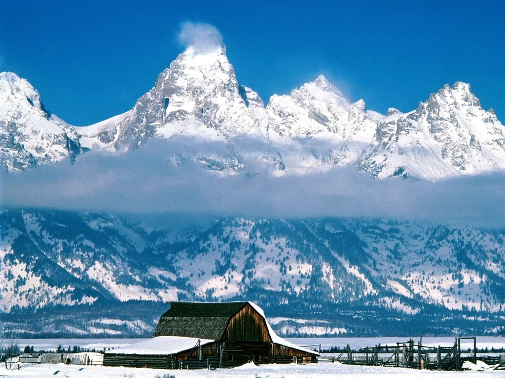 Nature: Grand Tetons In Winter Wyoming, Picture Nr. 56036