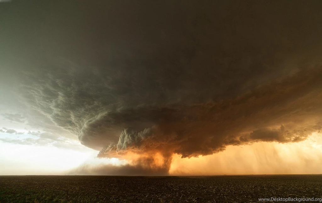 Storm Cloud Tornadoe Sunset Rain Wallpapers