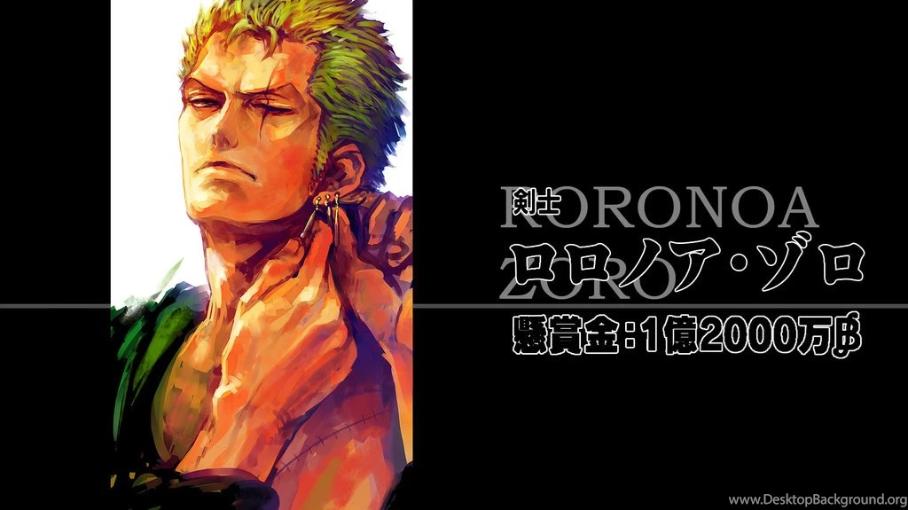 Roronoa Zoro Wallpapers With JPnese Name And Soking By Rydyart On ...