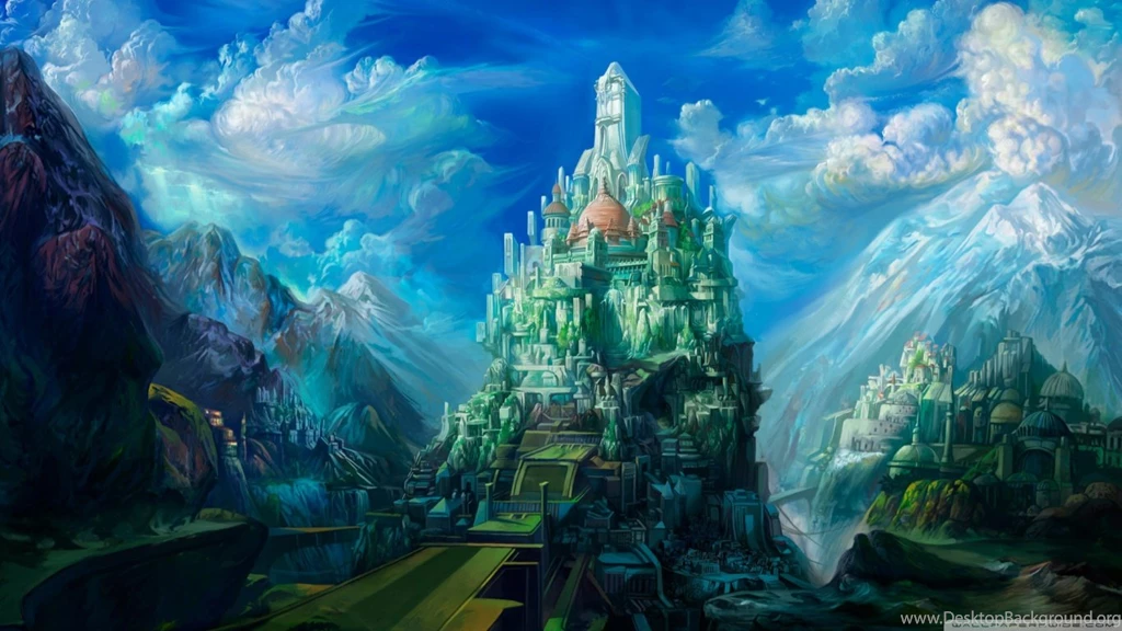 Fantasy Art Scenery By Chen Wei HD Desktop Wallpapers : Widescreen ...