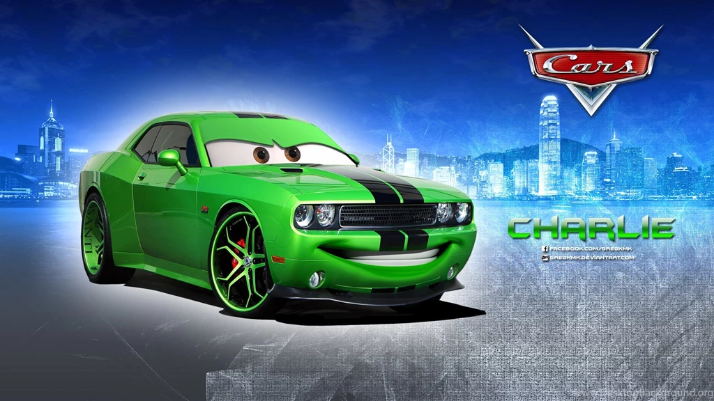Charlie Dodge Challenger Disney Pixar Cars 1 2 Free Hd Wallpapers