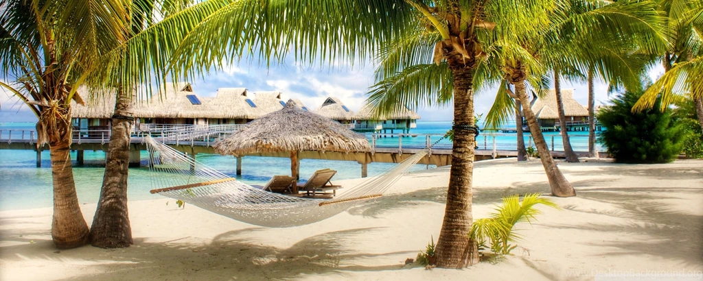 Tropical Beach Resort HD Desktop Wallpapers : High Definition ...