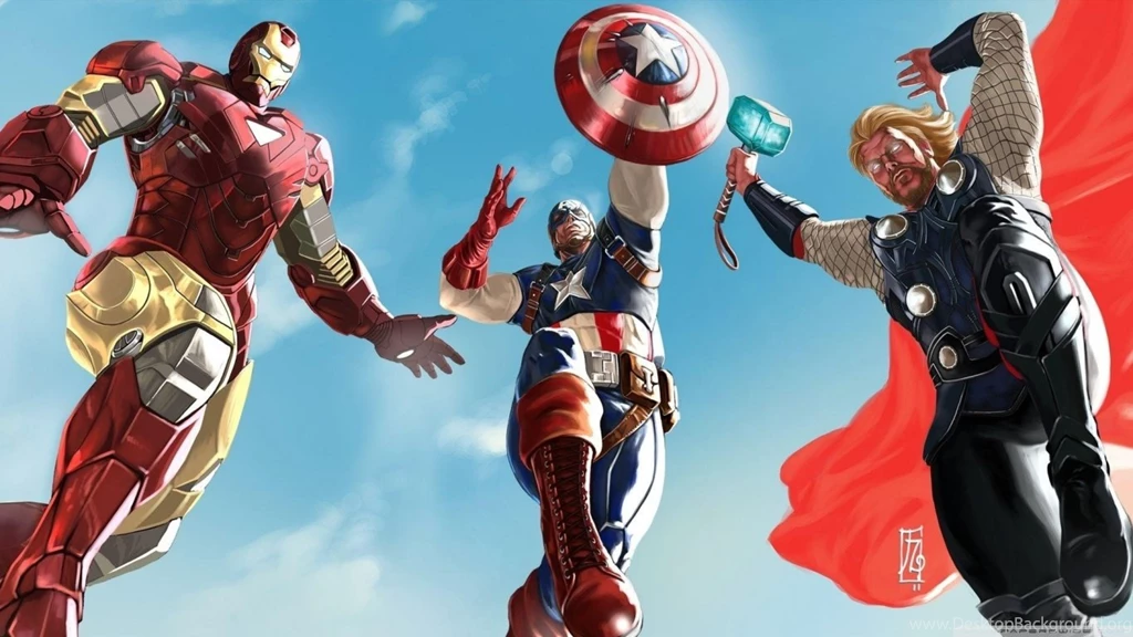 The Avengers Iron Man, Captain America And Thor HD Desktop ...