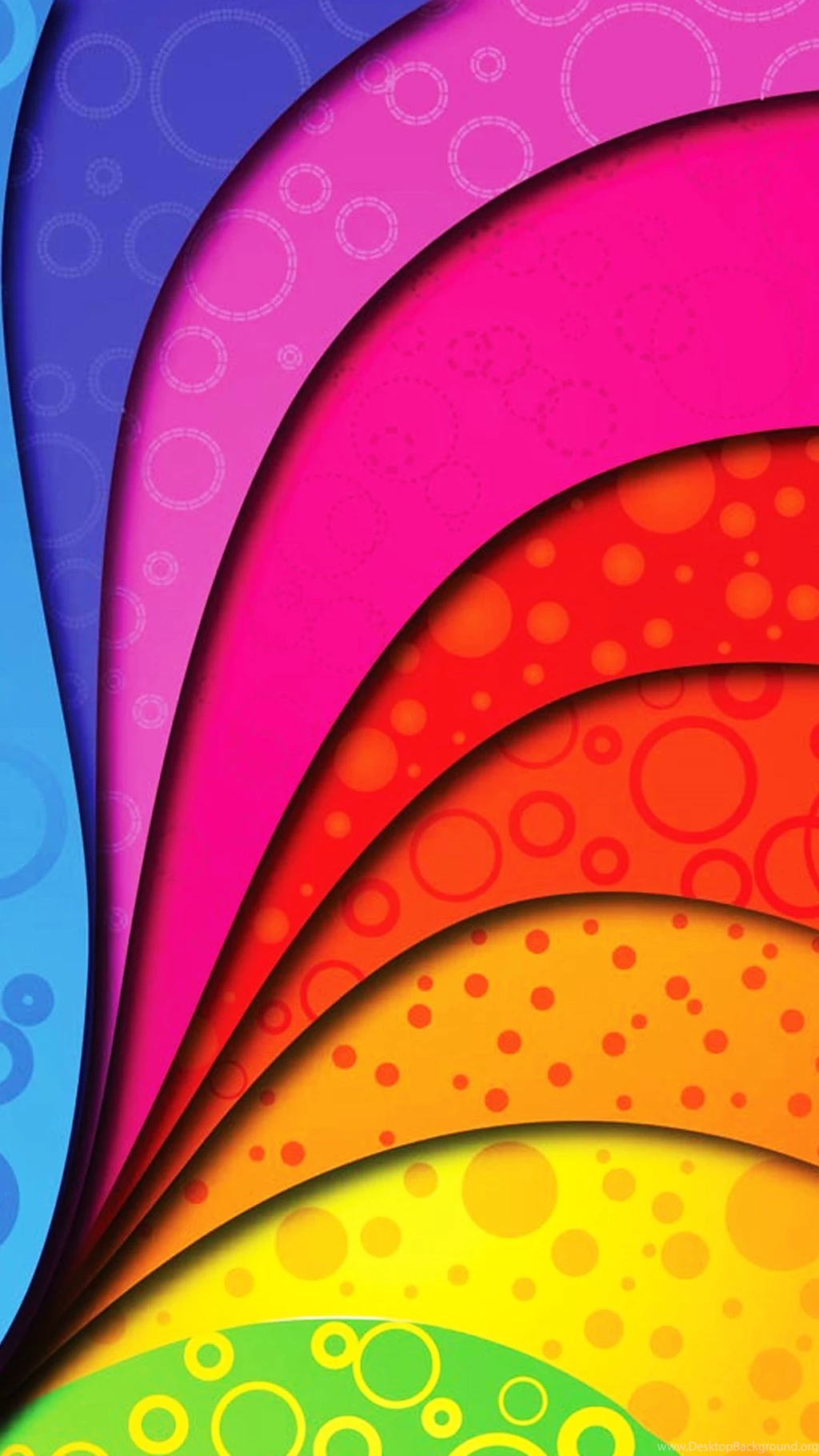 Colorful Swirl Rainbow Dots Android Wallpapers Free Download