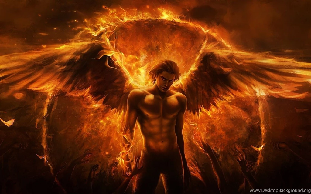 Angel Fire Fantasy Wallpapers HD Download Of Fire Angel Wings