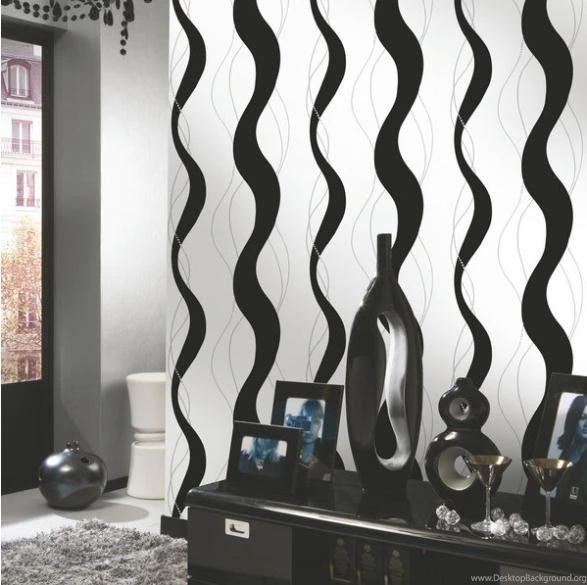 Compare Prices On Black White Abstract Wallpaper Online Shopping ...