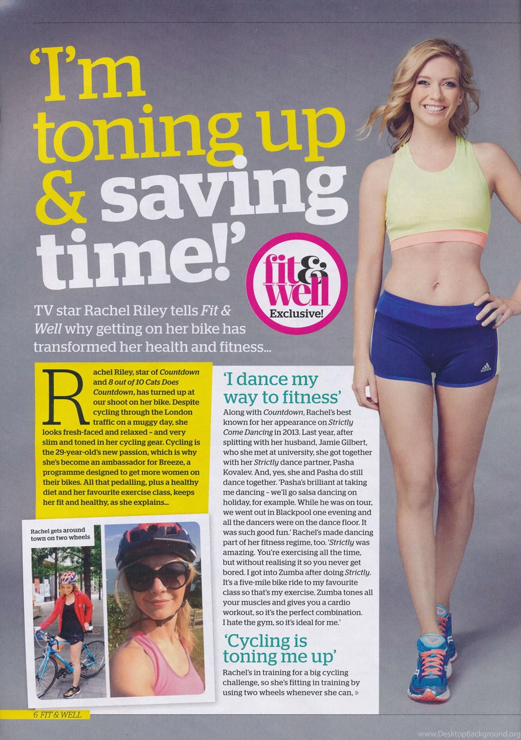 Rachel Riley Fit And Well Magazine (September 2015)
