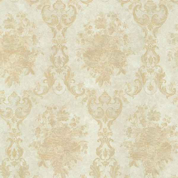 Dutchess Gold Floral Damask Wallpapers Bolt Traditional ...