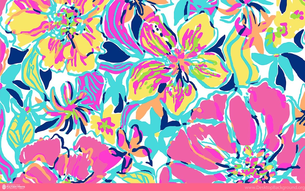 An Unofficial Collection Of Lilly Pulitzer Prints Desktop Background