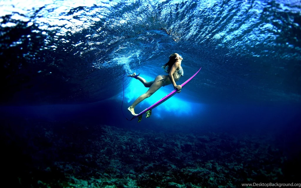 Wave Surf Girl On Pinterest