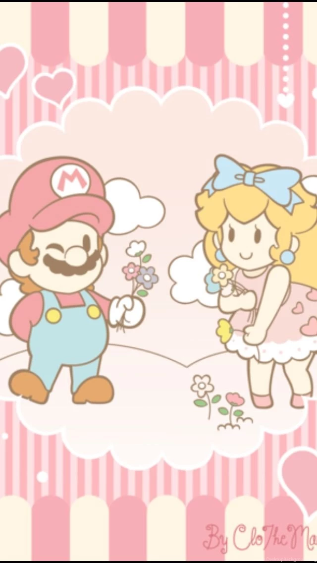 iPhone 6 Mario Princess Peach Baby Pink Pastel Girly Sweet Cute ...
