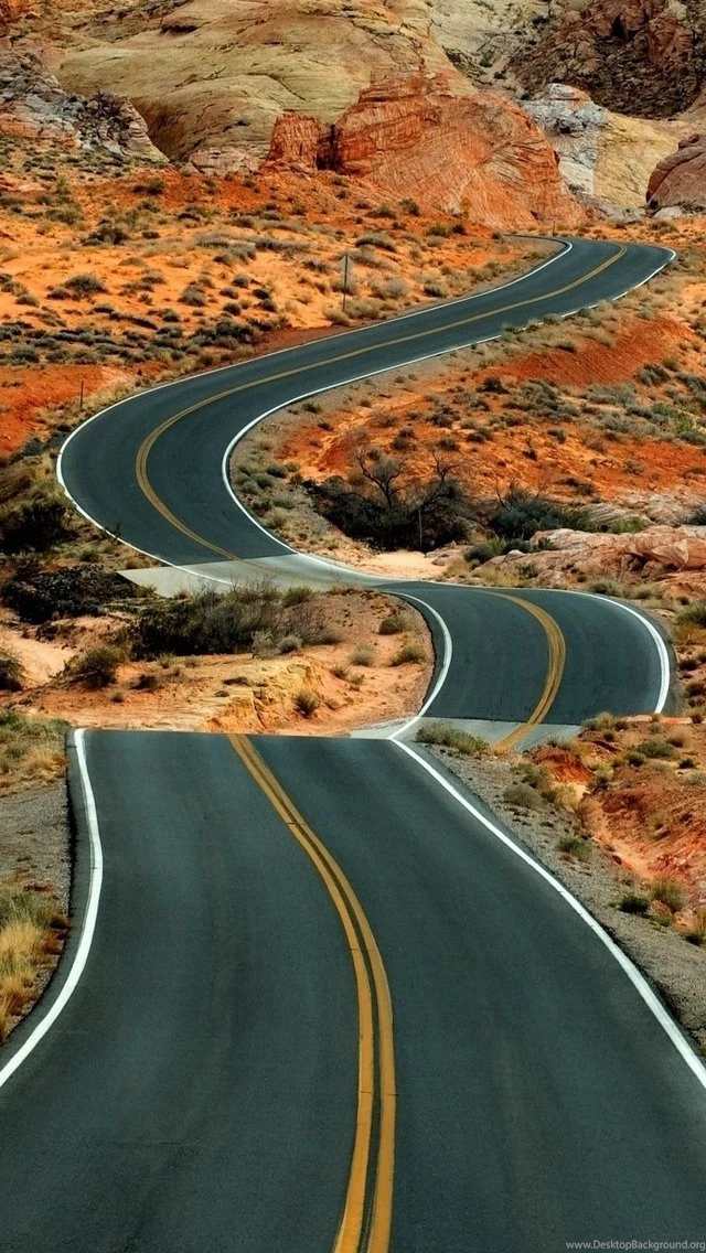 Winding Road Autumn iPhone 5s Wallpapers Download