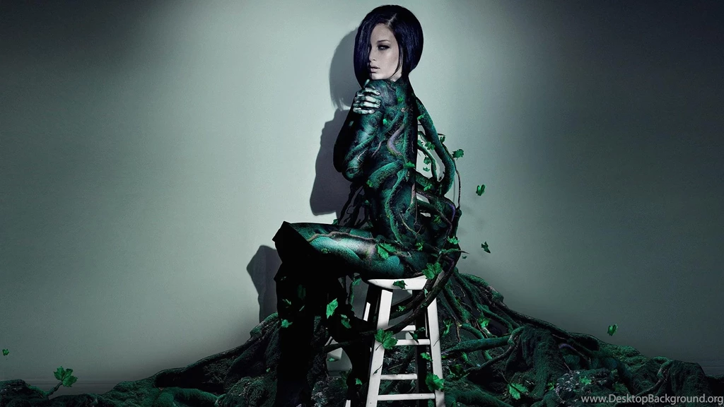 Wallpapers Model Green Trees Digital Art 1920 X 1080 Digital ...