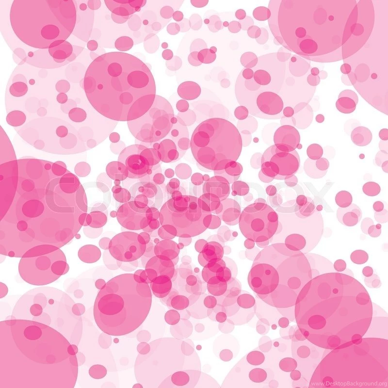 Abstract Bubble Backgrounds With Pink Transparent Designed Pattern ...