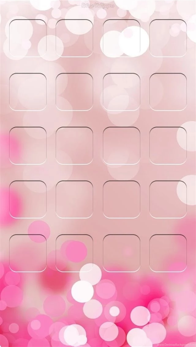 Pink Bubble Lattice Design iPhone 5 Wallpapers