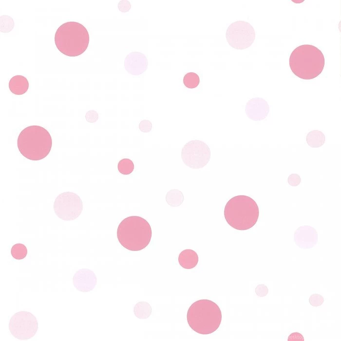 Designer Selection Bubble Spot Circles Wallpapers White / Pink ...