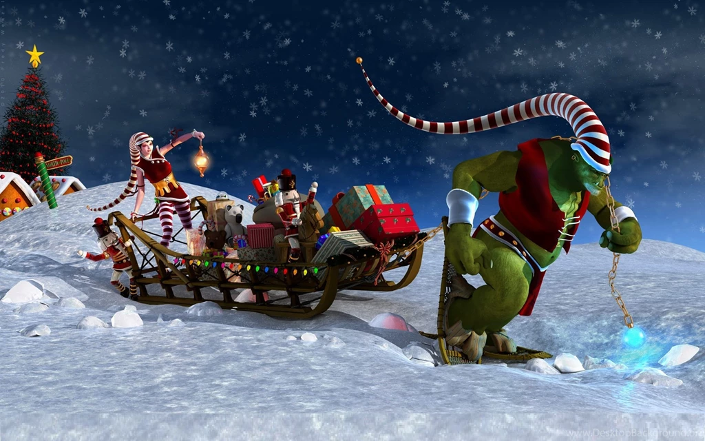 Anime Wallpapers Christmas Anime Backgrounds Desktop Backgrounds ...