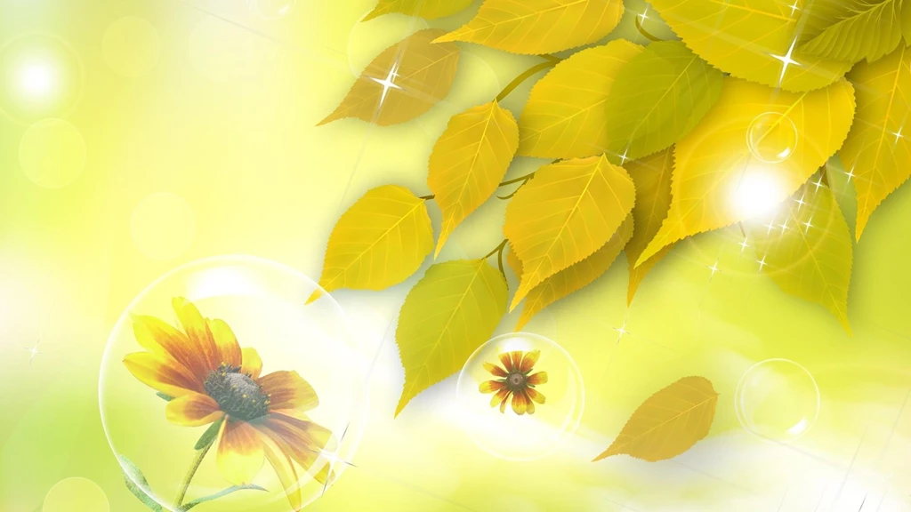 Fall Flower Bubbles >> HD Wallpaper, Get It Now!