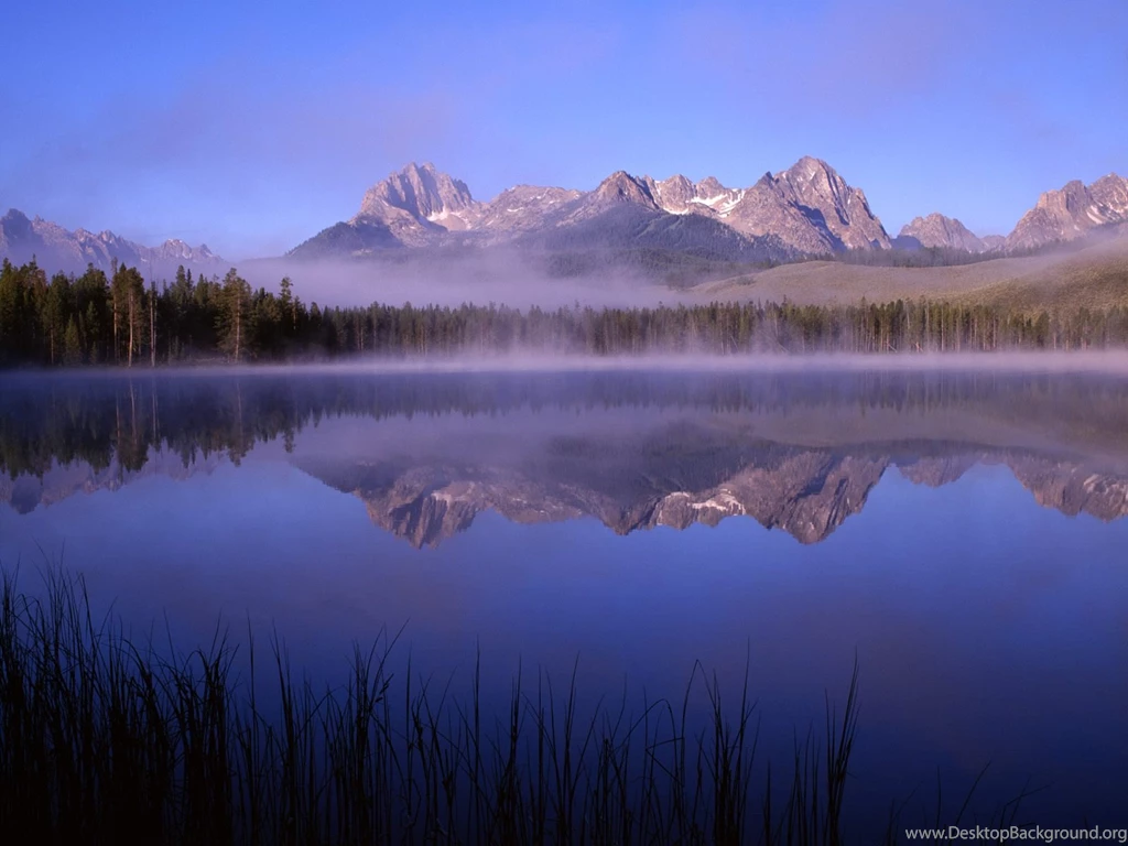 Morning At Little Redfish Lake Idaho Wallpapers