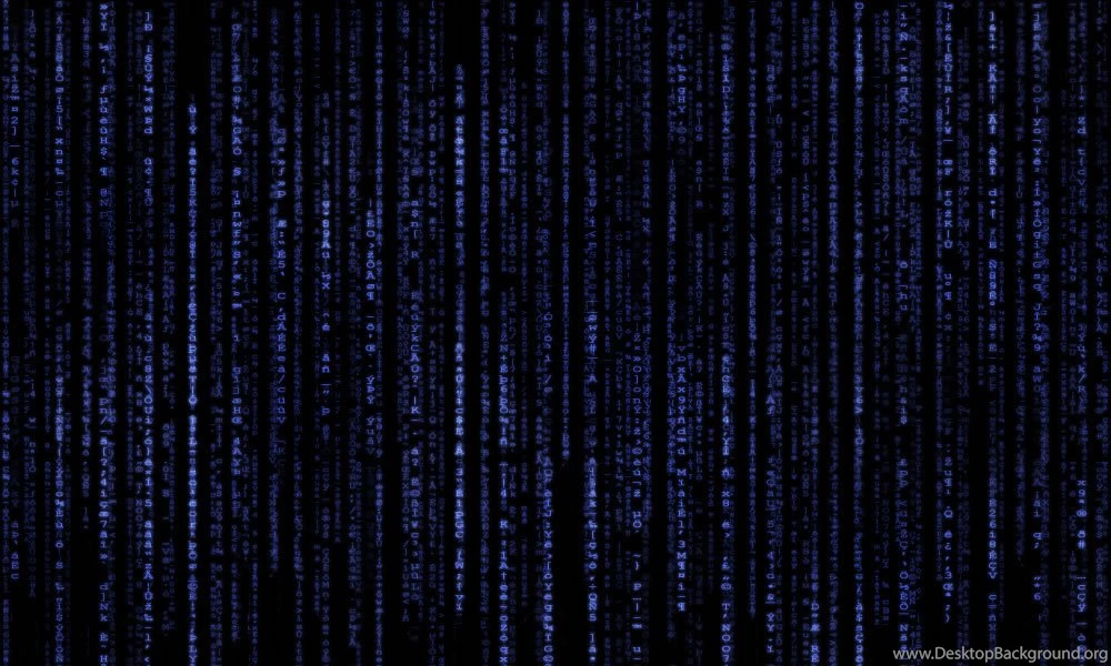 24061) Blue Matrix Mobile Wallpapers WalOps.com