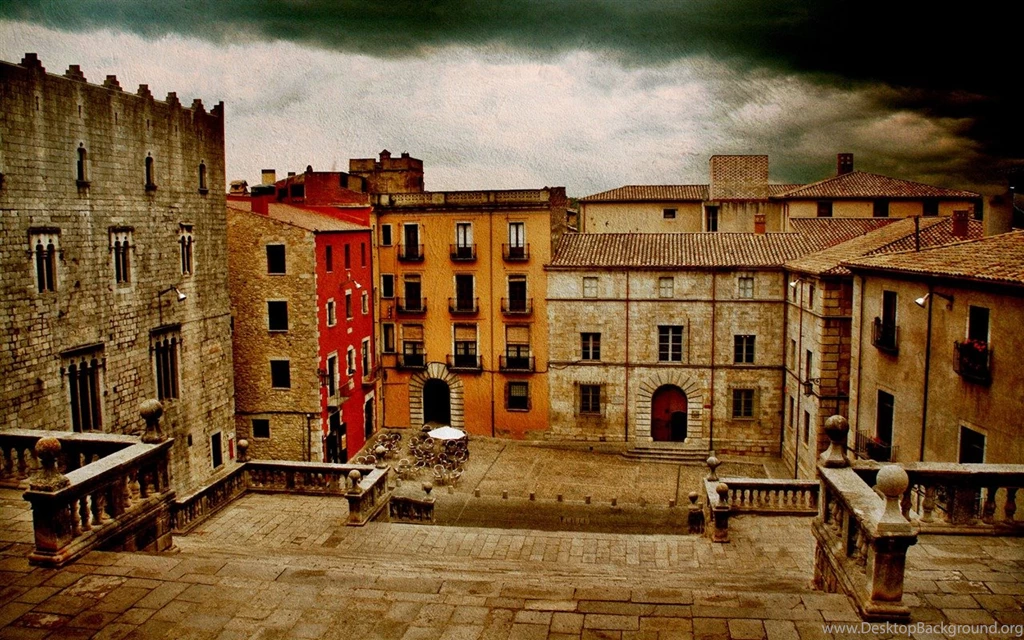 Nostalgic Scenery Girona Spain 1280x800 Wallpapers Download ...