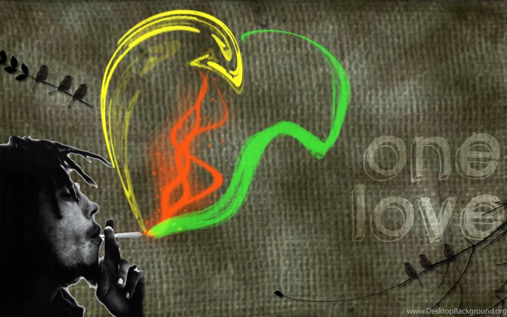 Wallpapers Smoke Weed Marley One Love Bob Hallu Herb Lsd 1280x800 ...