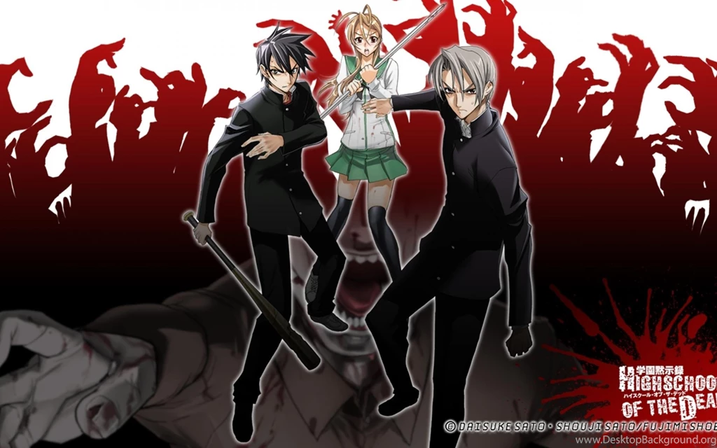 Highschool Of The Dead Igou Hisashi Komuro Takashi Miyamoto Rei ...