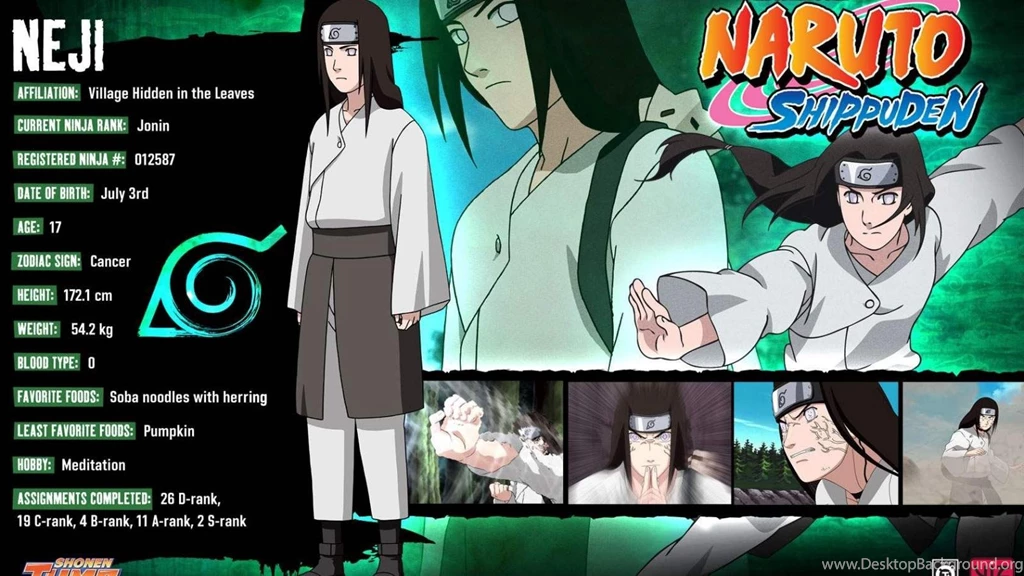 Neji Bio Naruto Wallpapers (