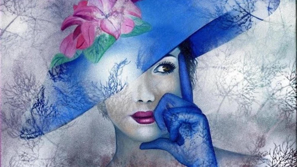 Madame Blue Hat Wallpapers (