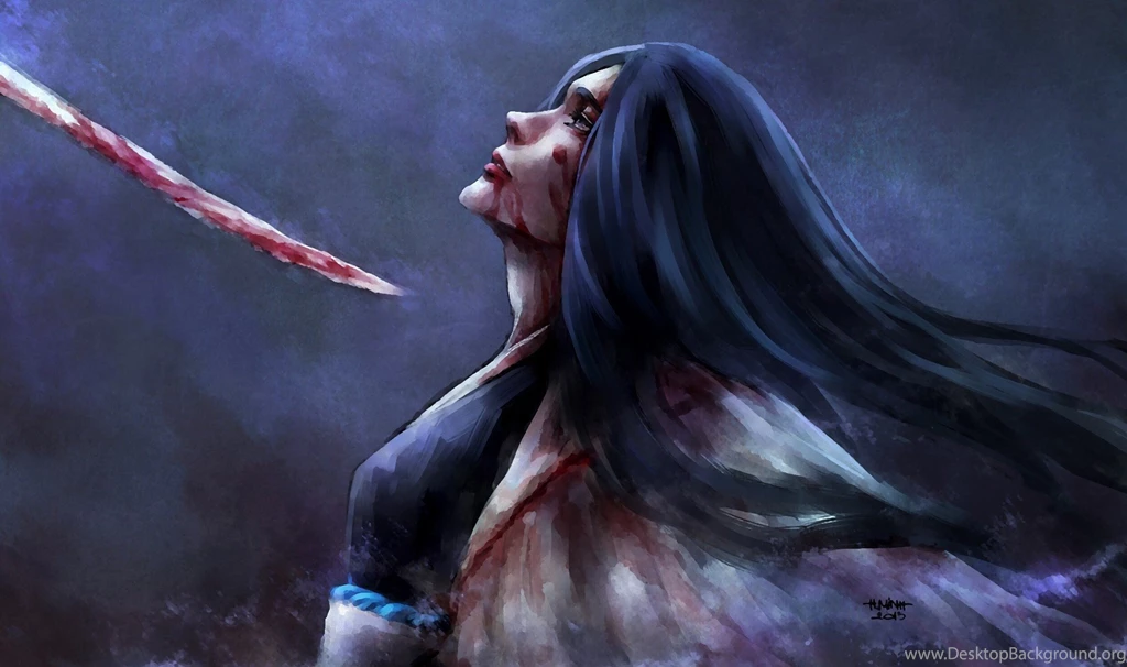 Girl Sword Shinigami Cloak Despair Bleach Blood CAPTAIN Wallpapers ...