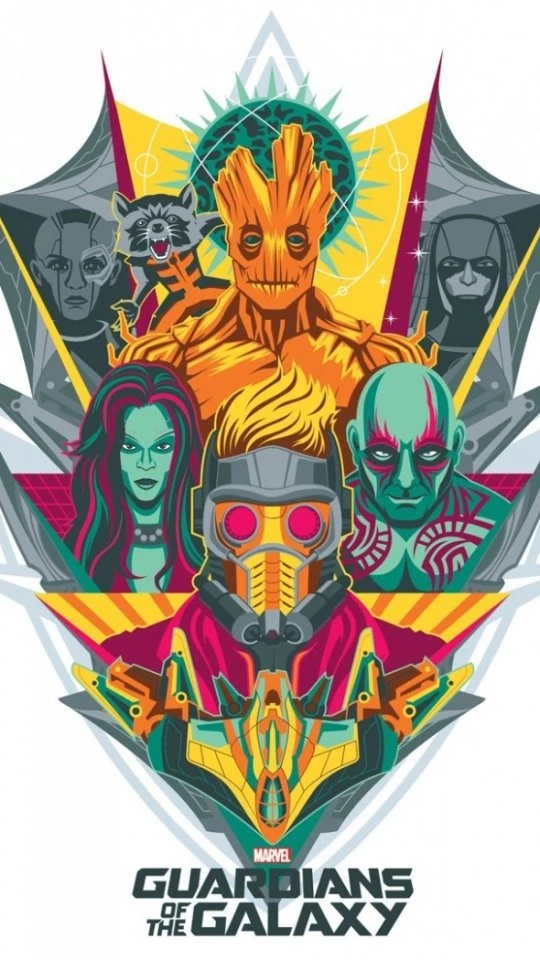 Download Wallpapers 540x960 Guardians Of The Galaxy, Logo, Marvel ...