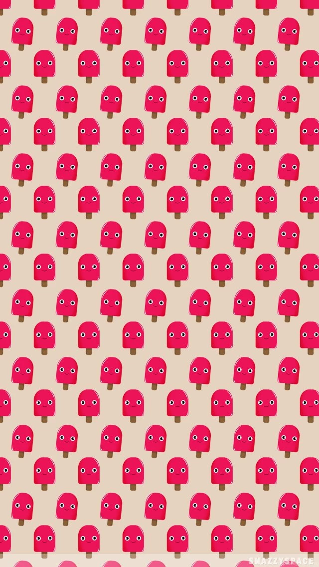 Cute Red Popsicles iPhone Wallpapers